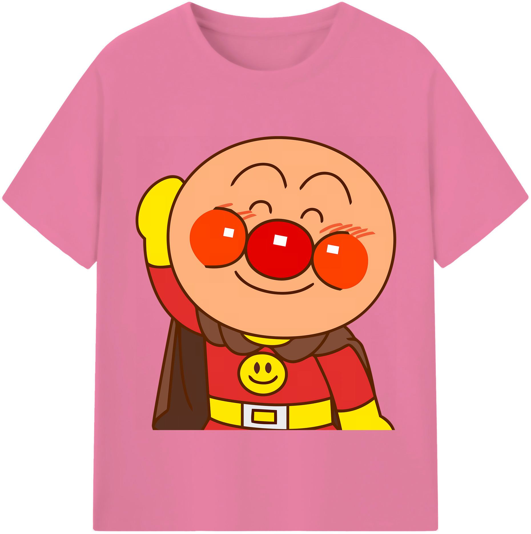（画像用） アンパンマン Anpanman 綿100％半袖Tシャツ（フロントプリント）